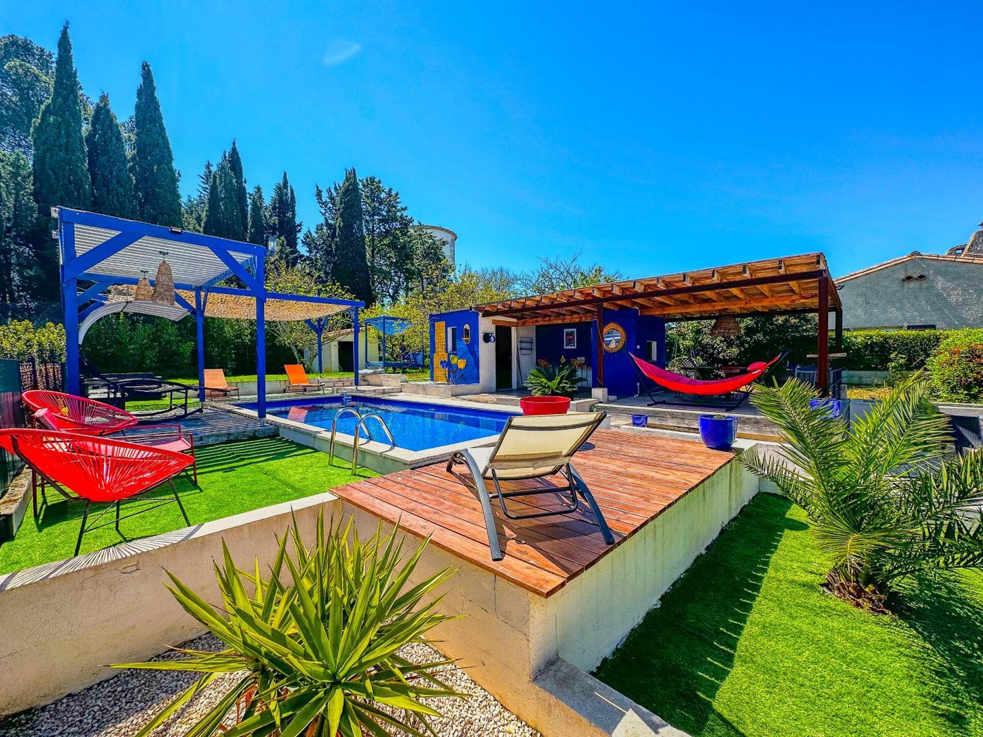 Willa Loft Modern Avec Jardin Piscine Et Pool House Lavalette Zewnętrze zdjęcie