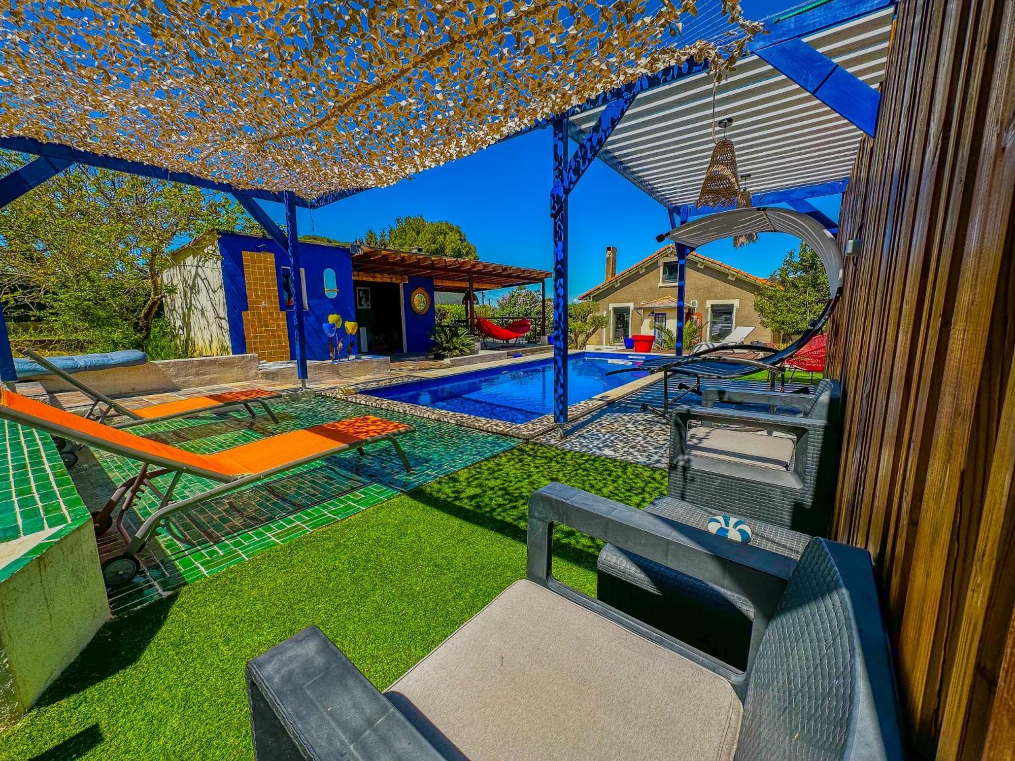 Willa Loft Modern Avec Jardin Piscine Et Pool House Lavalette Zewnętrze zdjęcie